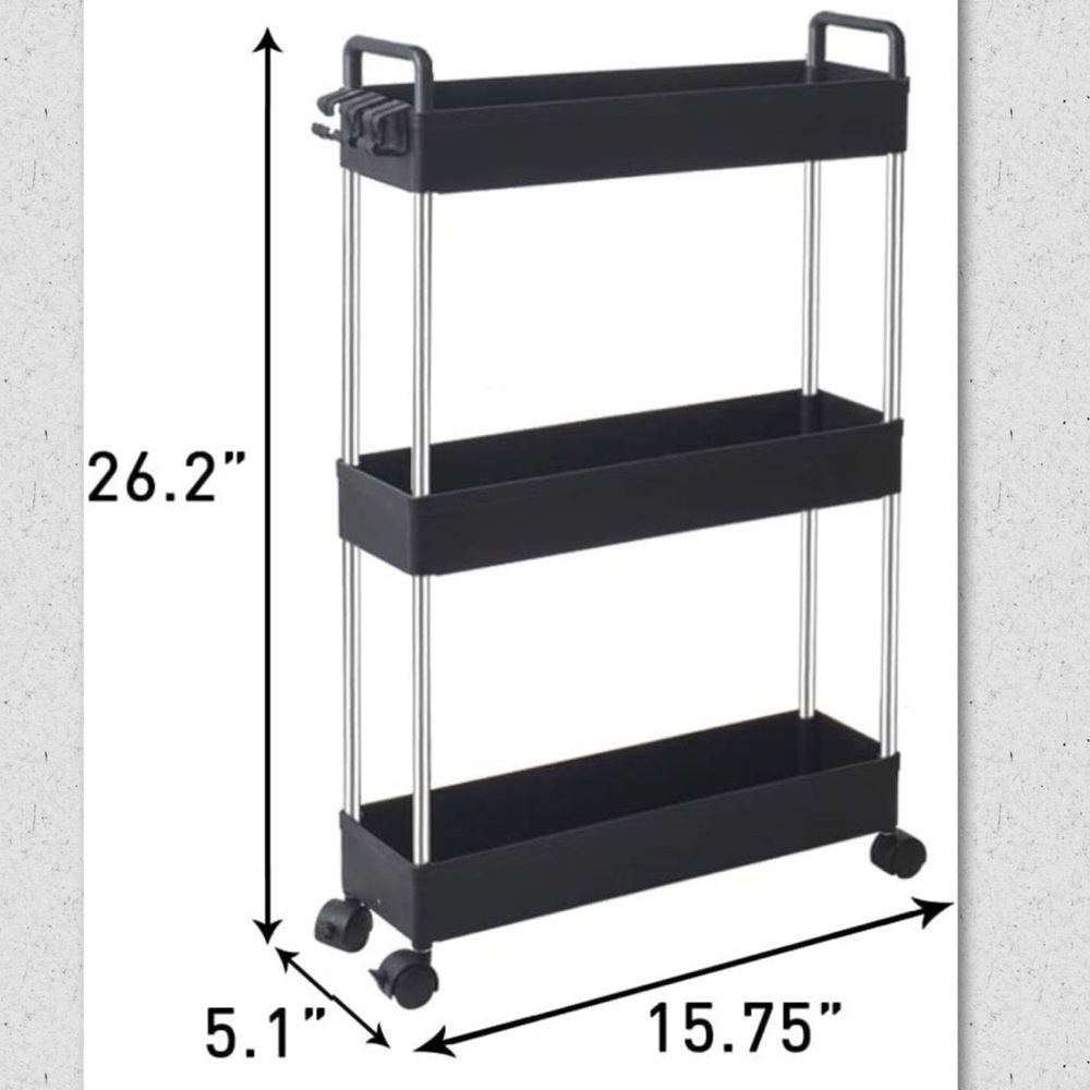 New Slim Storage Cart Organizer